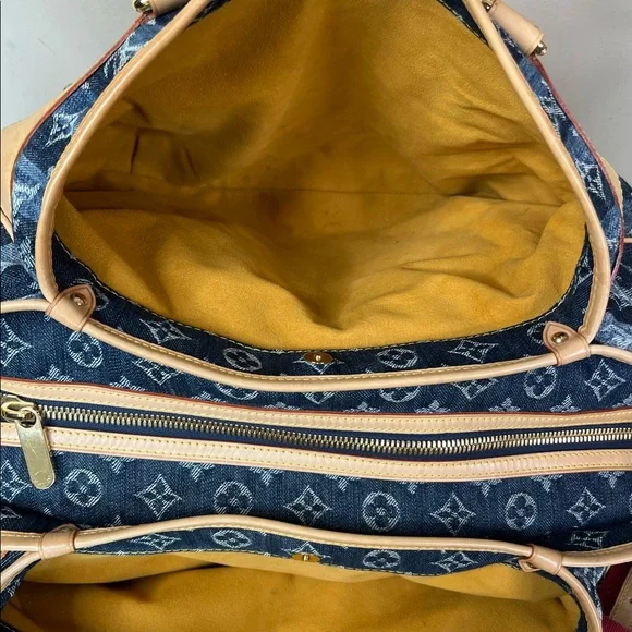 Louis Vuitton Denim Cabas Raye GM Tote Handbag - Picture 12 of 17